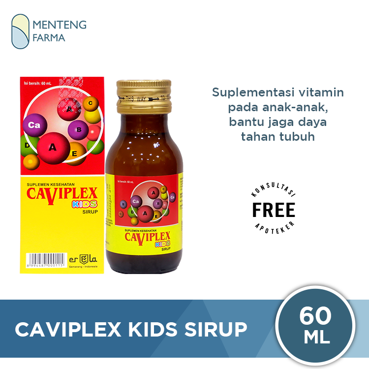 Caviplex Kids Sirup 60 ML - Suplementasi Vitamin Anak