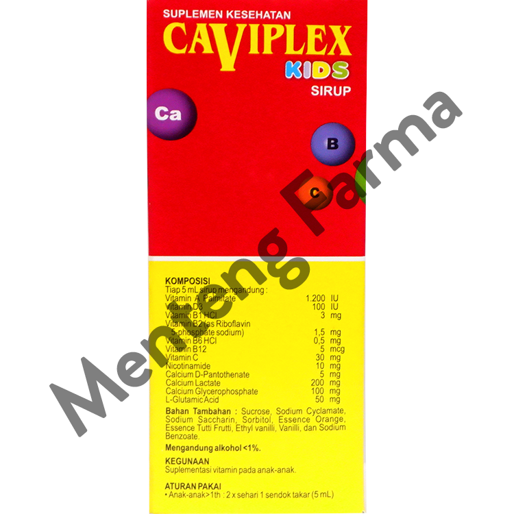 Caviplex Kids Sirup 60 ML - Suplementasi Vitamin Anak
