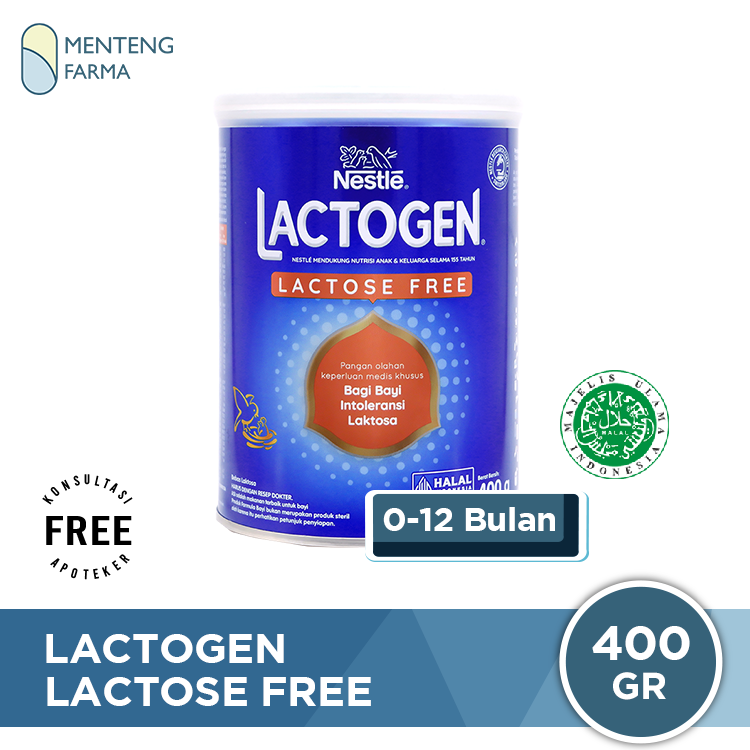Lactogen Lactose Free 400 Gr - Susu Formula Bayi Bebas Laktosa
