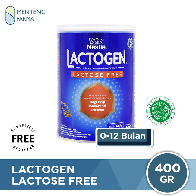 Lactogen Lactose Free 400 Gr - Susu Formula Bayi Bebas Laktosa