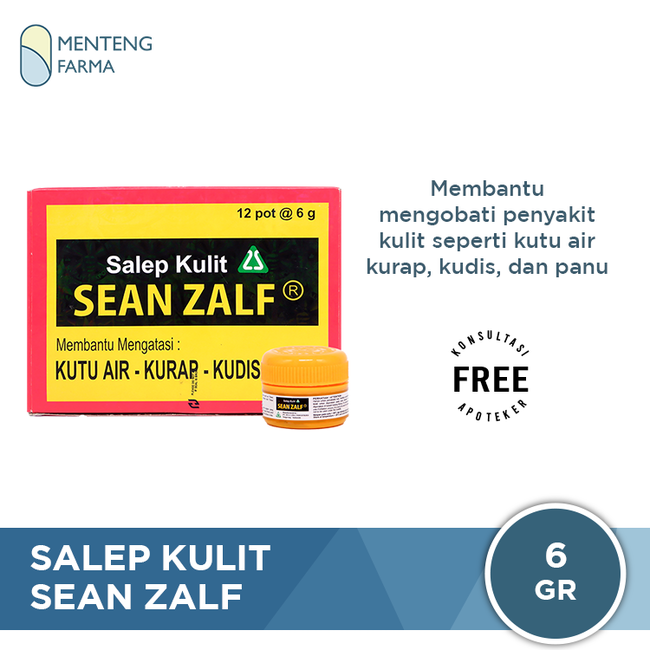 Salep Kulit Sean Zalf - Mengobati Kutu Air, Kurap, Kudis dan Panu