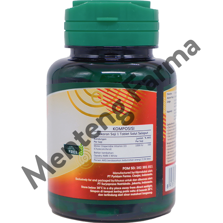 Nutrimax Vitamin D3 1000 IU 60 tablet - Suplemen Imunitas Tubuh