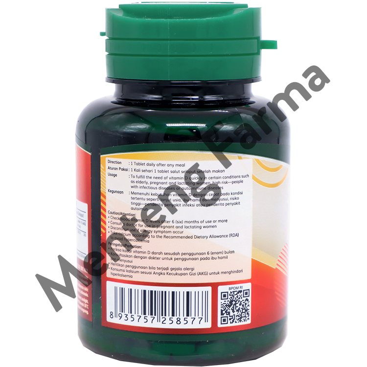 Nutrimax Vitamin D3 1000 IU 60 tablet - Suplemen Imunitas Tubuh