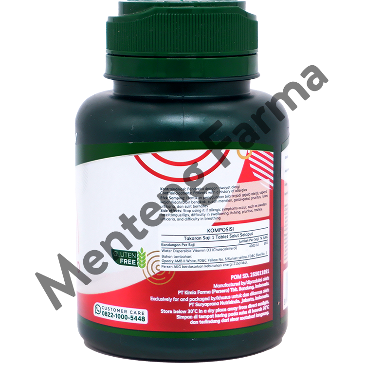 Nutrimax Vitamin D3 4000 IU 30 tablet - Suplemen Kesehatan Tulang Gigi Imunitas Osteoporosis Autoimun