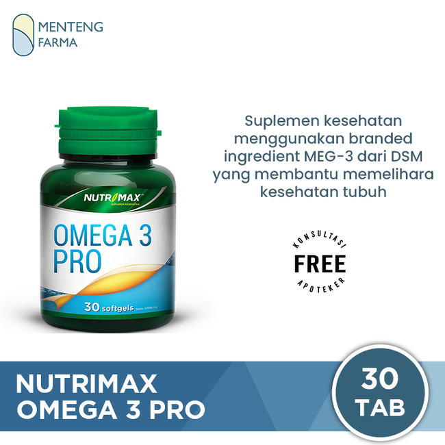 Nutrimax Omega 3 Pro 30 tablet - Suplemen Kesehatan Omega 3