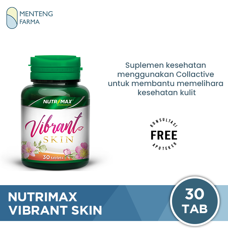 Nutrimax Vibrant Skin 30 tablet - Membantu Mencerahkan Kulit Anti Aging Mengencangkan Kulit