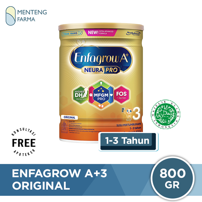 Enfagrow A+3 Original - Susu Pertumbuhan Anak 1-3 Tahun 800 gram