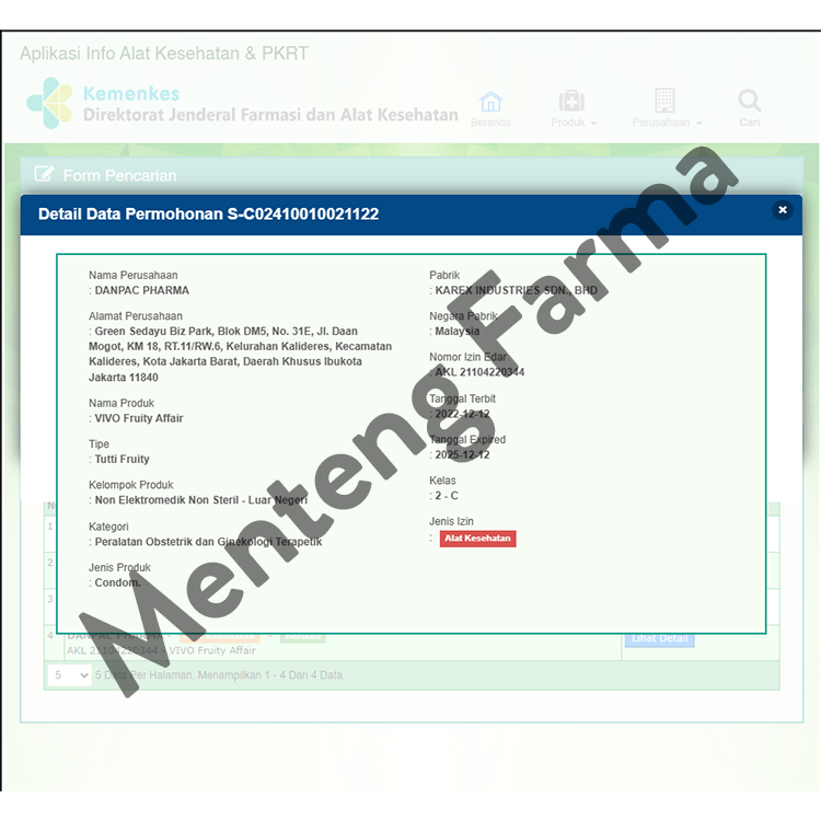 Kondom Vivo Fruity Affair