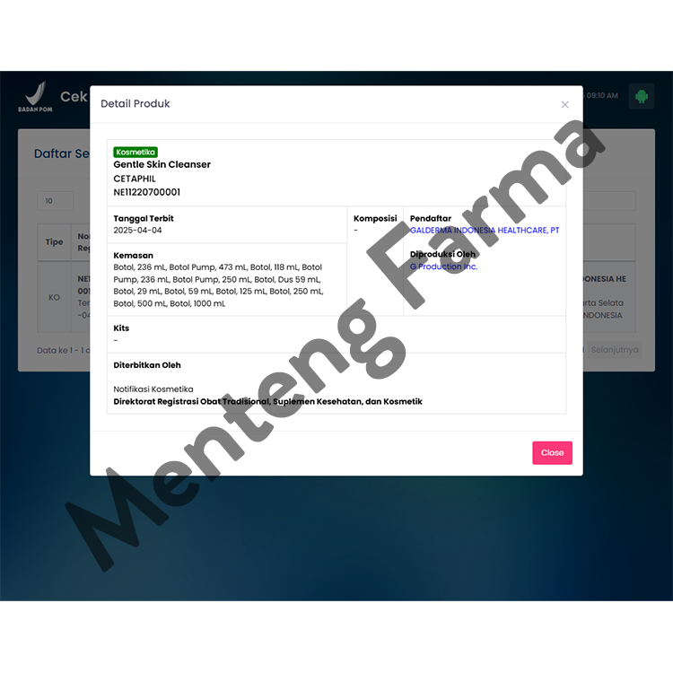 Cetaphil Gentle Skin Cleanser 118 mL | Pembersih Wajah dan Tubuh