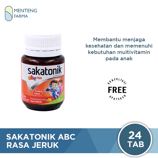 Sakatonik abc Rasa Jeruk - Multivitamin Pertumbuhan Anak