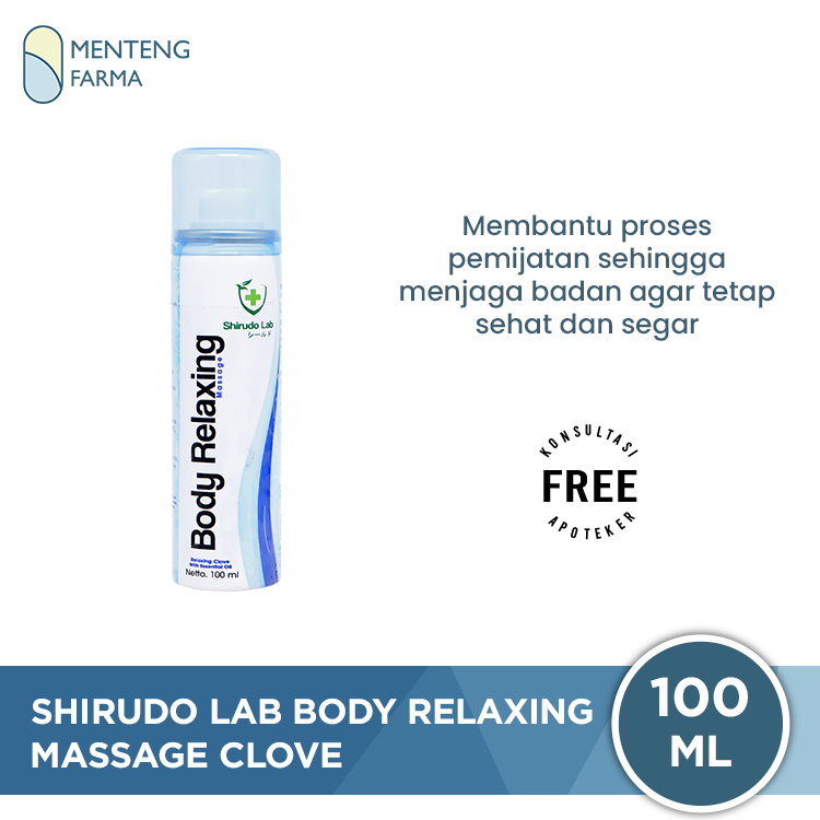 Shirudo Lab Body Relaxing Massage Spray Clove 100 ml - Body Relaxant Relaksasi Otot