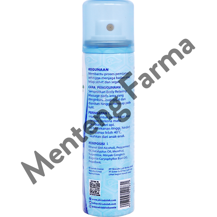 Shirudo Lab Body Relaxing Massage Spray Clove 100 ml - Body Relaxant Relaksasi Otot