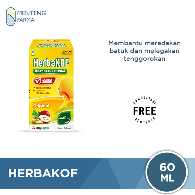HerbaKOF Syrup 60 ML - Sirup Obat Batuk Herbal