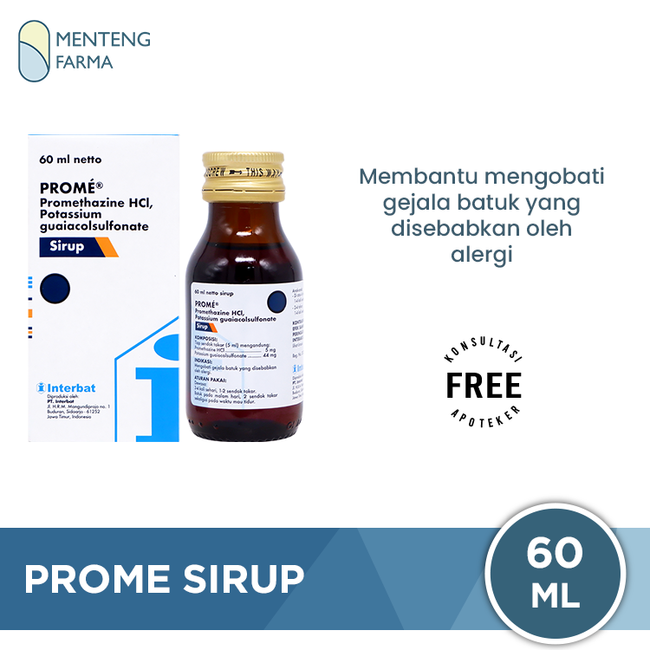 Prome Sirup 60 mL - Obat Batuk Alergi