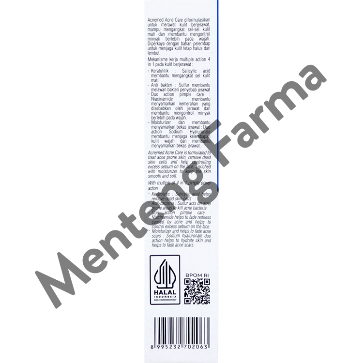 Acnemed Acne Care Gel 18 Gr - Gel Perawatan Wajah Berjerawat