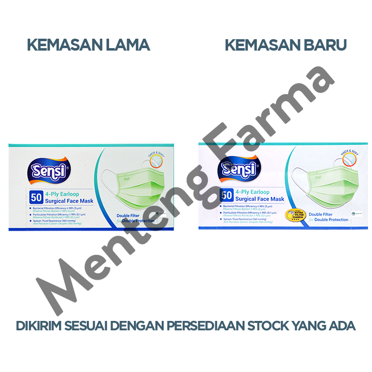 Sensi Mask Earloop Dus Isi 50 Masker