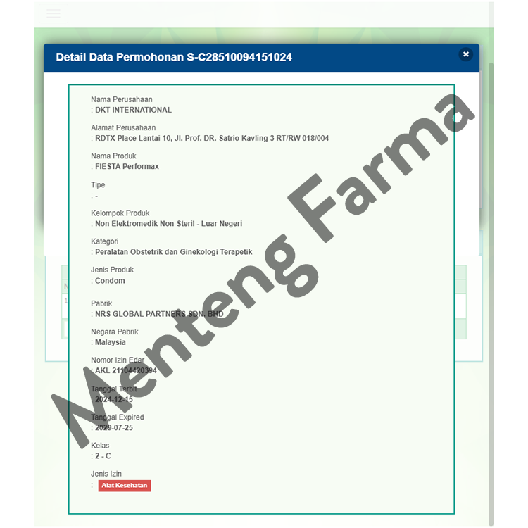 Kondom Fiesta performax - isi 3