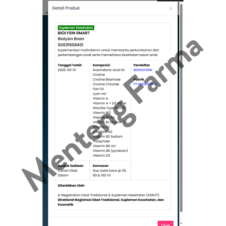 Biolysin Smart Syrup 60 mL - Sirup Multivitamin Anak