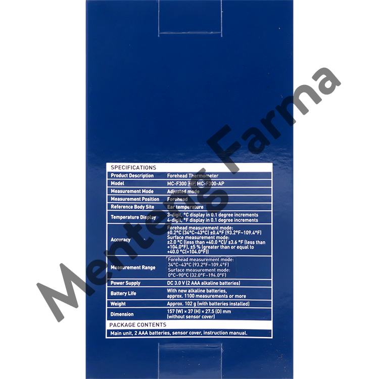 Omron Forehead Thermometer MC-F300 - Termometer Dahi Digital