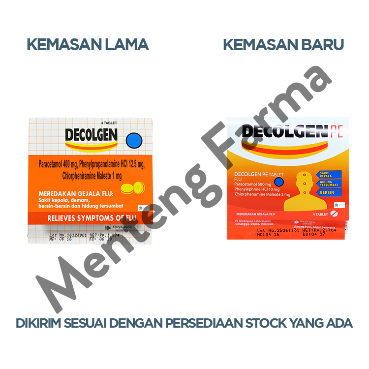 Decolgen PE - Obat Flu, Hidung Tersumbat, Sakit Kepala