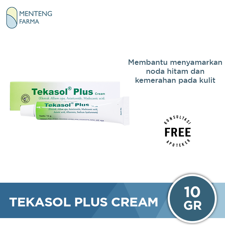 Tekasol Plus Cream 10 g - Menyamarkan Bekas Luka