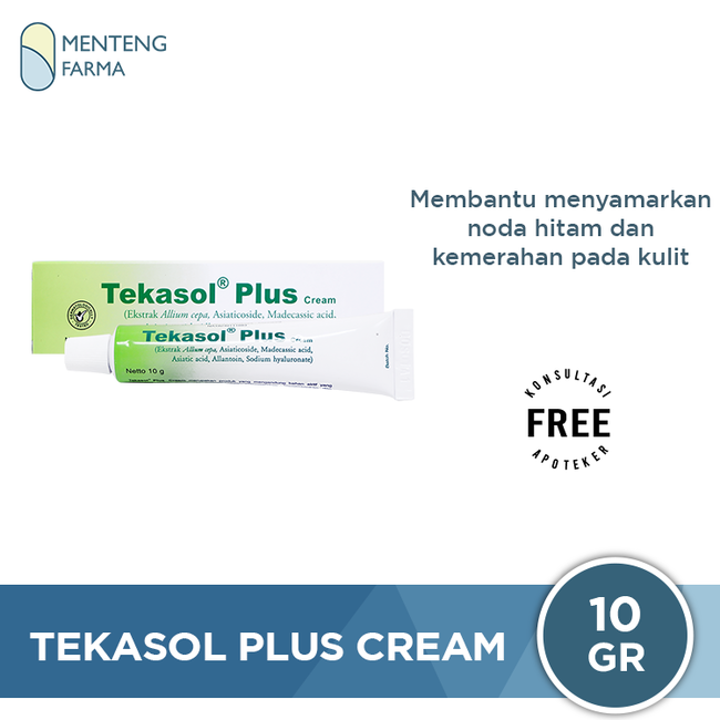 Tekasol Plus Cream 10 g - Menyamarkan Bekas Luka