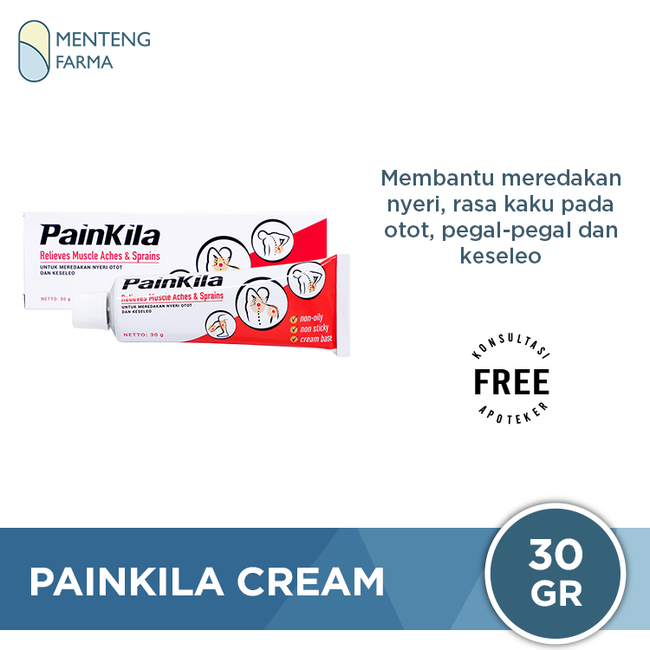 Painkila Cream 30 Gr - Krim Nyeri Otot dan Keseleo