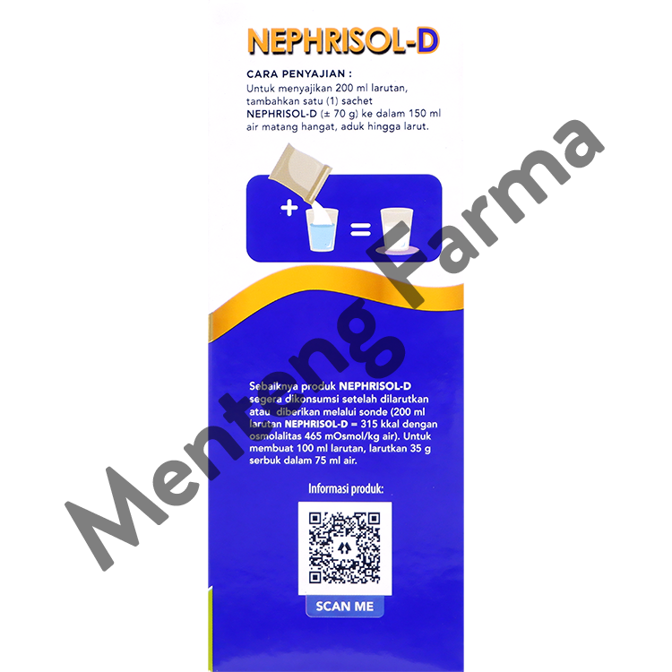 Nephrisol D Vanila 210 Gram - Susu Tinggi Protein Khusus Pasien Ginjal Dialisis