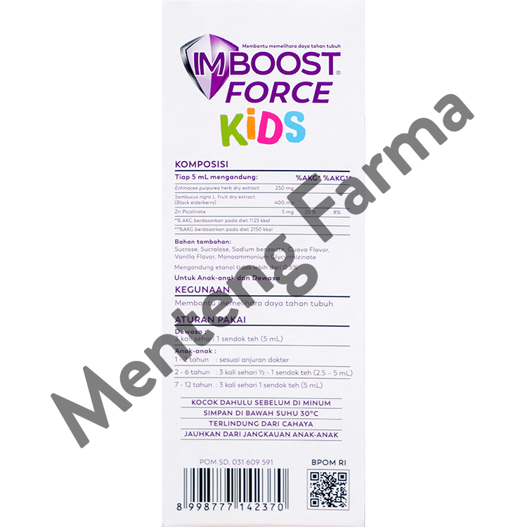 Imboost Force Kids Syrup 120 mL - Suplemen Penambah Imun Tubuh