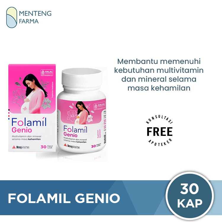 Folamil Genio - Multivitamin dan Mineral Khusus Ibu Hamil