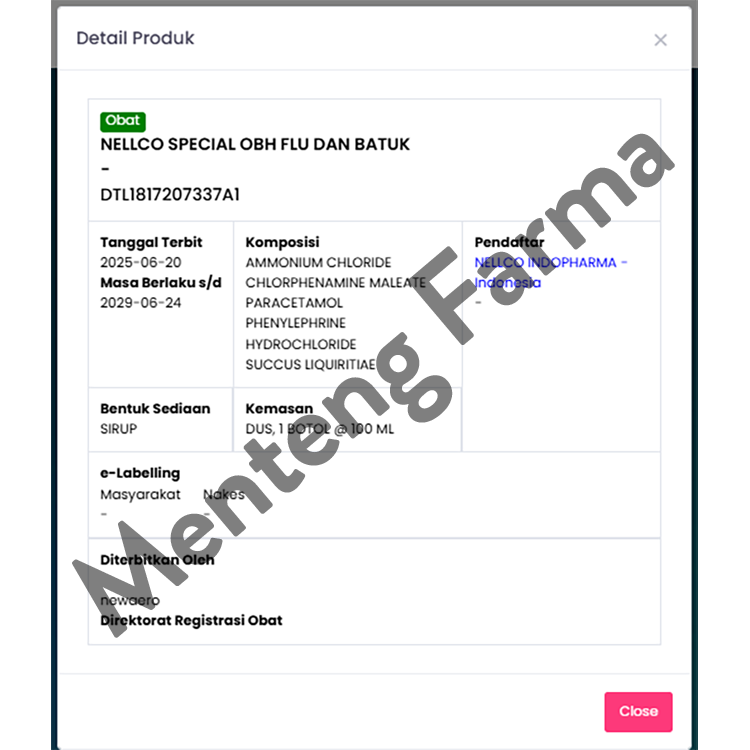 Nellco Special 100 mL - Obat Batuk