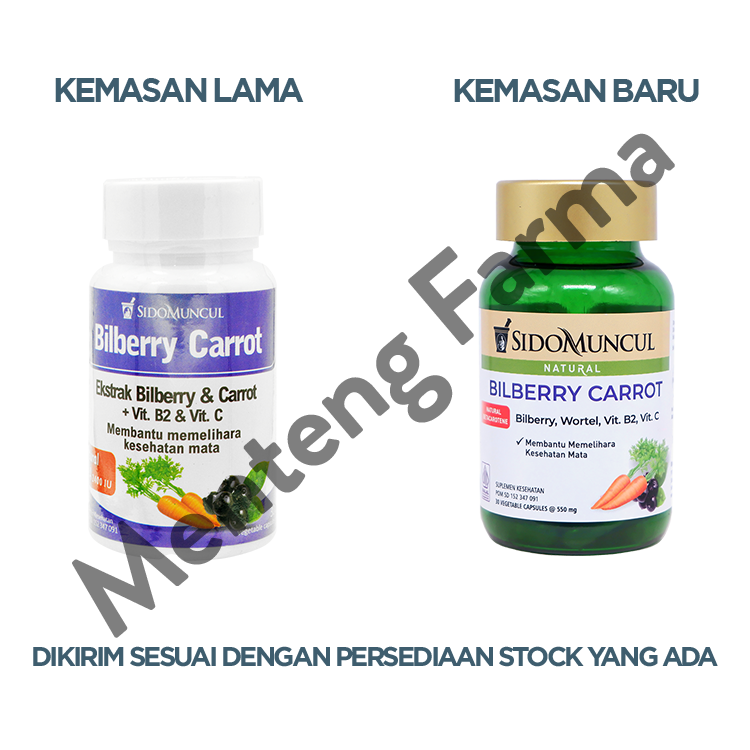 Sido Muncul Bilberry 30 Kapsul - Suplemen Kesehatan Mata