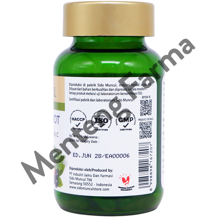 Sido Muncul Bilberry 30 Kapsul - Suplemen Kesehatan Mata