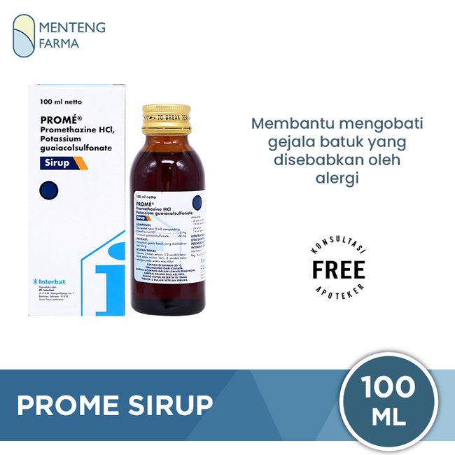 Prome Sirup 100 mL - Obat Batuk Alergi
