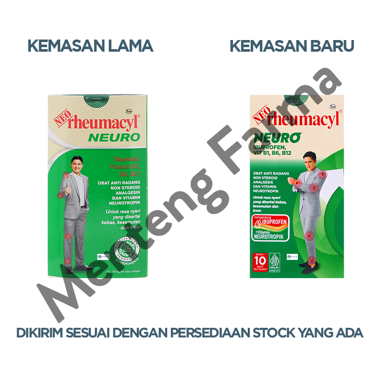 Neo Rheumacyl Neuro 10 Tablet - Vitamin Neurotropik Nyeri Kram dan Kebas