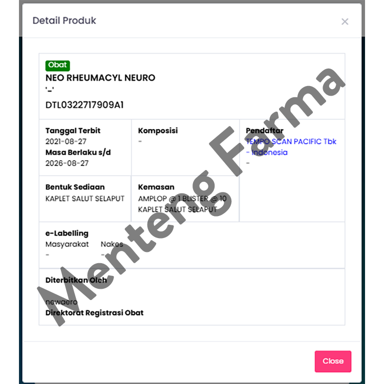 Neo Rheumacyl Neuro 10 Tablet - Vitamin Neurotropik Nyeri Kram dan Kebas