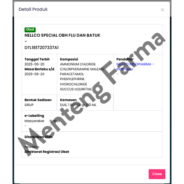 Nellco Special 55 mL - Obat Batuk dan Flu