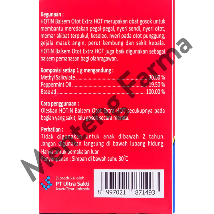 Hot In Balsem Otot Extra Hot - Pereda Pegal Linu dan Nyeri Sendi