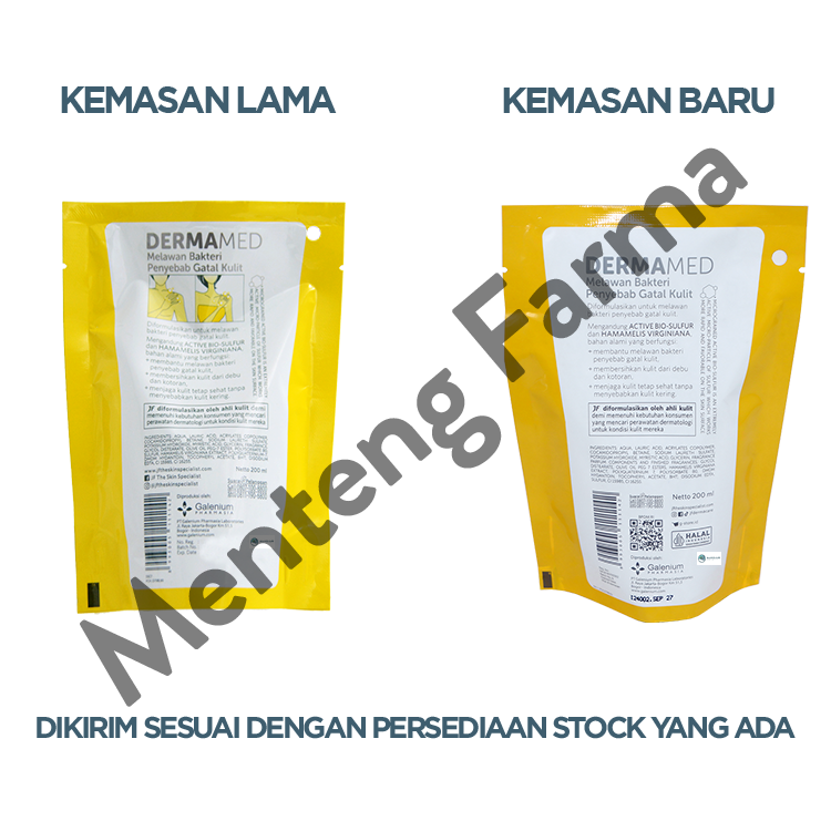 JF Dermamed Liquid Cleanser Pouch 200 mL - Sabun Antibakteri untuk Gatal Gatal Kulit