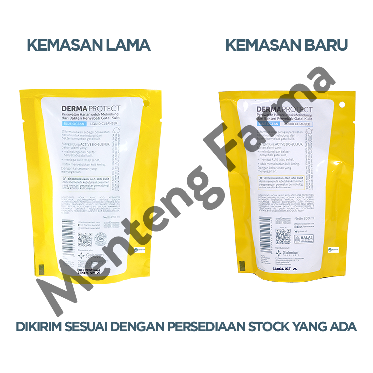 JF Derma Protect Blue Ocean Liquid Cleanser Pouch 200 mL - Sabun Antibakteri Penyebab Gatal Kulit