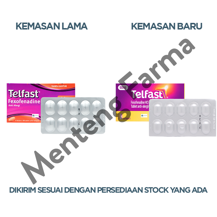 Telfast 60 Mg 10 Tablet - Obat Rhinitis Alergi