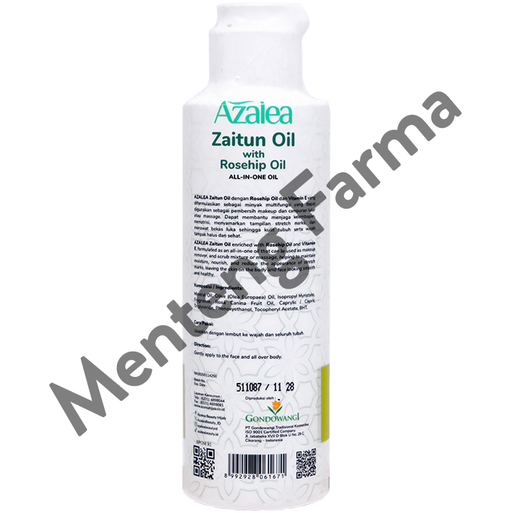 Azalea Zaitun Oil with Rosehip Oil 135 ML - Minyak Untuk Pijat dan Lulur