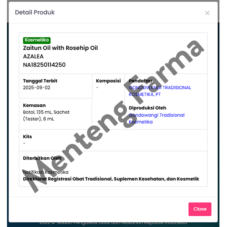 Azalea Zaitun Oil with Rosehip Oil 135 ML - Minyak Untuk Pijat dan Lulur