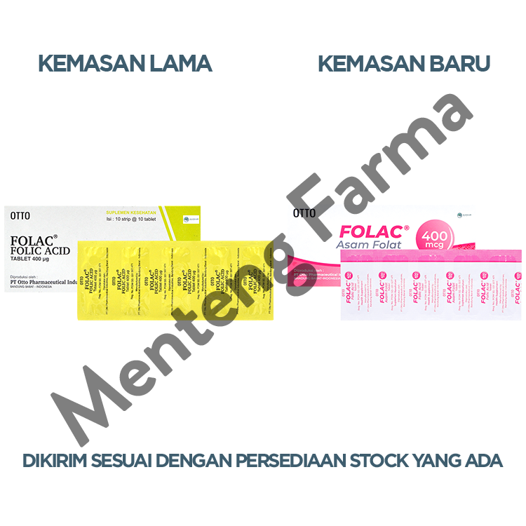 Folac 400 mcg 10 Tablet - Suplementasi Asam Folat Ibu Hamil / Menyusui