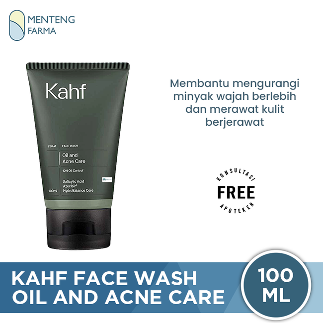 Kahf Oil and Acne Care Face Wash 100 mL - Pembersih Wajah Berminyak dan Jerawat