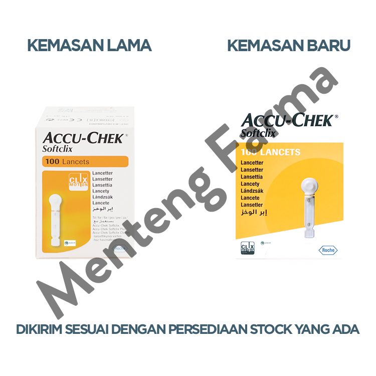 Accu-Chek Softclix 100 Lancets - Jarum Lancet Sekali Pakai