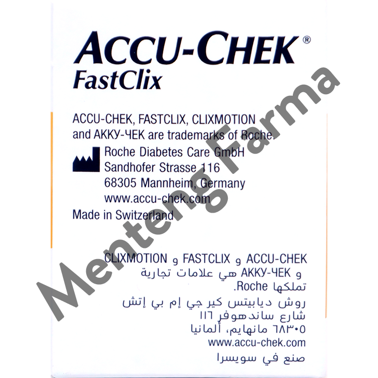 Accu-Chek Fastclix 102 Lancets - Jarum Lancet Sekali Pakai