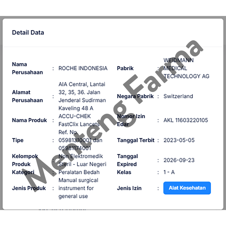Accu-Chek Fastclix 102 Lancets - Jarum Lancet Sekali Pakai