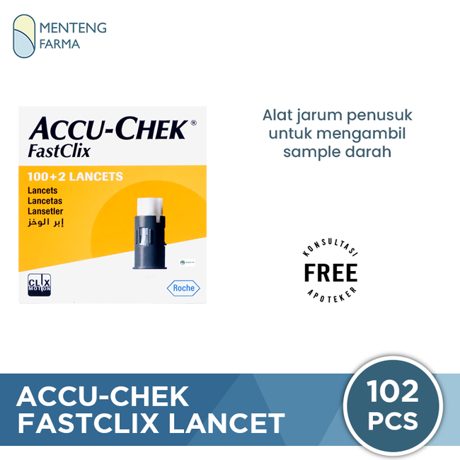 Accu-Chek Fastclix 102 Lancets - Jarum Lancet Sekali Pakai