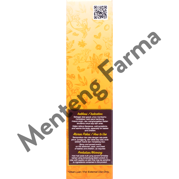 Minyak Telon Cap Gading Spray 60 mL - Menghangatkan Perut Kembung dan Masuk Angin